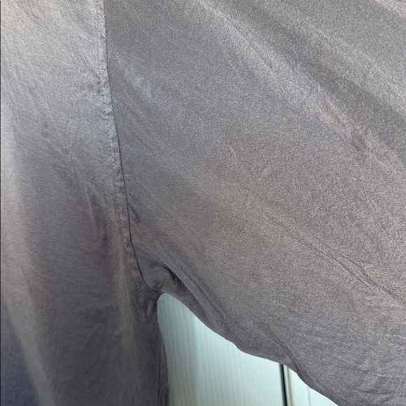 Eileen Fisher Women’s purple Long Sleeve Button Down Silk Blouse XL - Picture 8 of 12